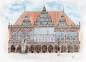 Preview: Postkarte DIN-A6 Aquarell Maritim Kunst Druck Kunstdruck Bremen Bremer Rathaus Nordsee Souvenir Souvenirs